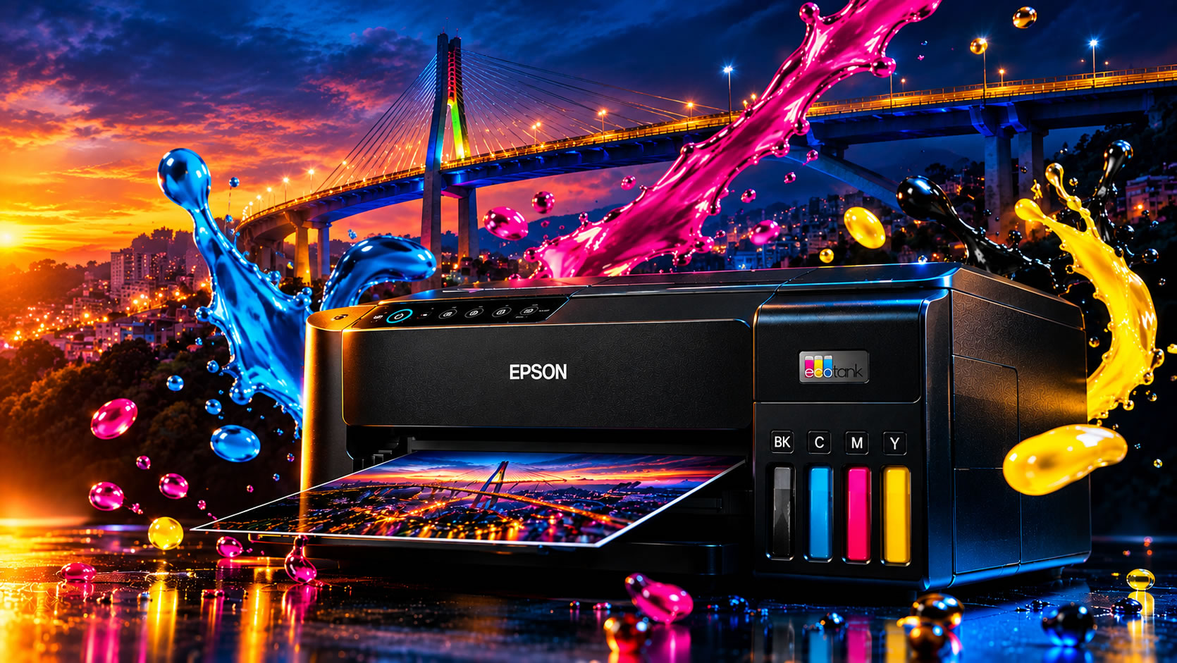 Mantenimiento de Impresoras Epson en Pereira con Viaducto de fondo