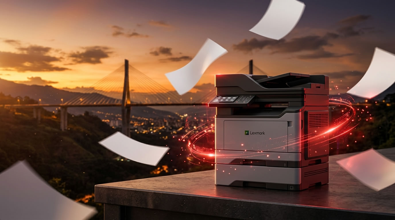 Mantenimiento de Impresoras Lexmark en Pereira con Viaducto de fondo